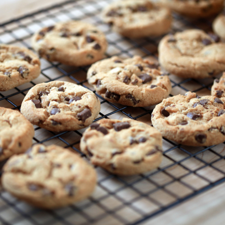 Fiche recette : Cookies chocolat, miel et essence de vanille