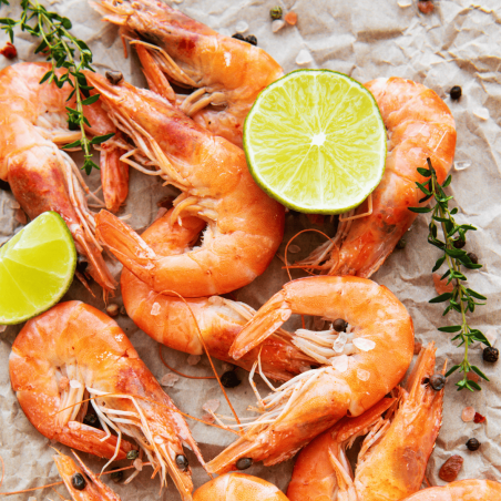 Fiche recette : Crevettes au gingembre et citron vert