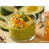 Fiche recette : Verrine de guacamole sauce fruit passion